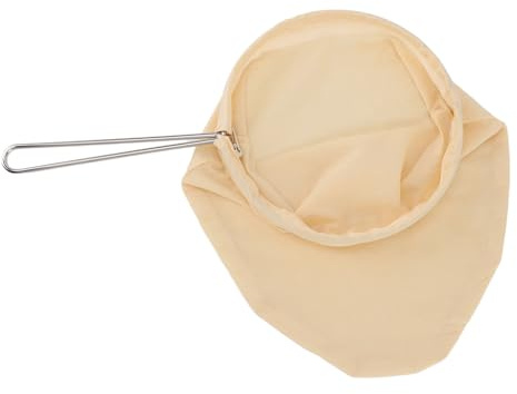 TIKATARER Silpåse, återanvändbara Filterpåsar med Blixtlås, Nätsil Påsar med Nötmjölk, Silpåse för Matsil med Nät för frukt- och Nötmjölk