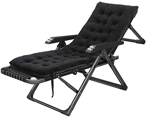 LHNLY-Liegen Schwarz Sonnenliege Saunaliege Recliner Relaxsessel mit Massagefunktion Metall Gestell Relaxliegen Klappbar für Wohnzimmer Balkon | Liegestühle Liegestuhl Bürostuhl Liegender