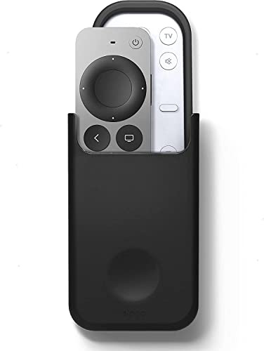 elago Support de Télécommande Universel pour La Télécommande Apple TV | La Télécommande Apple TV et Toutes Les Autres Télécommandes, Autocollant Solide inclus, Design Détaillé (Moyen, Noir)