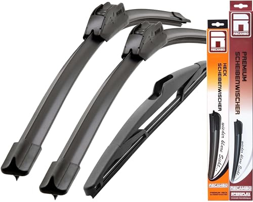 Recambo SCHEIBENWISCHER VORNE + HINTEN kompatibel für SMART FORFOUR | W454 | BJ 04-07 (3er Set: 650mm / 450mm / 350mm)