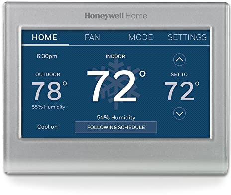 Honeywell Home RENEWRTH9585WF Wi-Fi Smart Color Thermostat (Renewed)