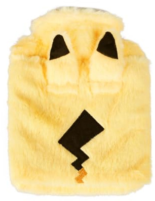 Kuschelige Wärmflasche im Pika Design | Manga Wärmflasche | 26x18cm | Handwärmer Gelb