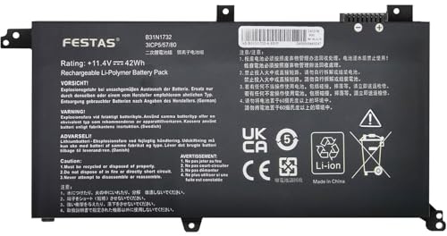 FESTAS B31N1732 Batterie Compatible avec ASUS Vivobook S14 S430FA S430FN