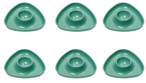 Westmark 6 Portauova, Base Triangolare, Impilabili, Plastica: tri, Verde, 207022EM, Verde menta