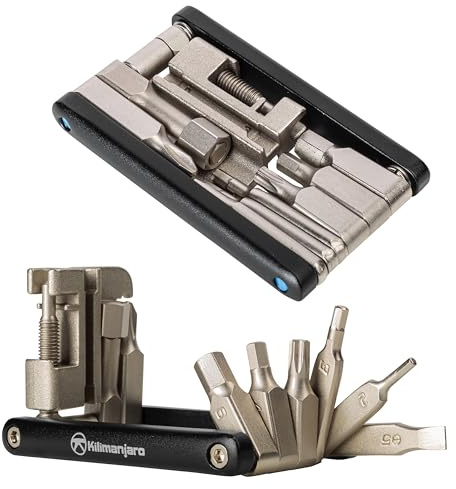 Kilimanjaro Cycle Series 16-in-1 Folding Bicycle Multi-Tool, Compact Bike Repair Tools, Tighten Bolts, Adjustments and Maintenance - 910525ECE