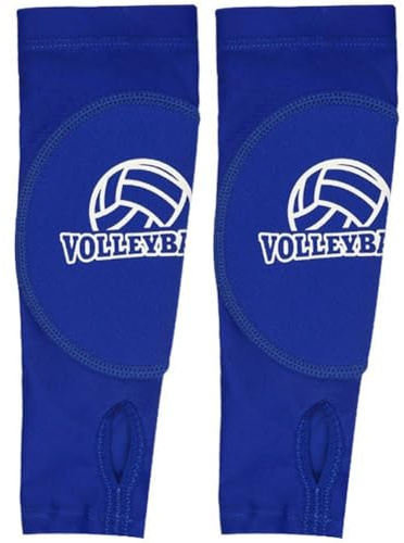 Sanfly Protège-Bras De Volley-Ball, 1 Paire De Manchons D'avant-Bras De Sport, Support De Poignet avec Coussinet De Protection Trou pour Le Pouce, Accessoires De Sport pour Enfants