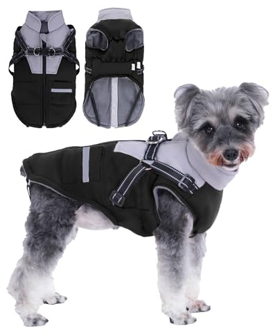 Abrigo para Perro con Arnés Ajustable - Chaqueta para Pequeño, Mediano y Grande