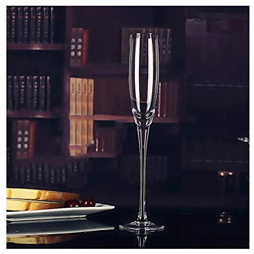 Flute Champagne Flute da champagne, 6 bicchieri da champagne in cristallo, calici da vino, in vetro trasparente di alta qualità, regalo for matrimoni, brindisi natalizi. Bicchieri da Champagne