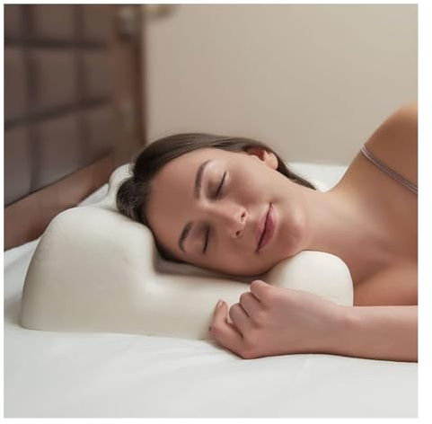 IZMARA Beauty Pillow 2 in 1 Anti Aging & Anti Falten Orthopädischer und Ergonomischer Memory Foam Kissen für Nacken- und Schulterschmerzen Für Seiten- und Rückenschläferkissen (mit Kissenbezug aus