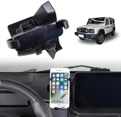 METYOUCAR Support de téléphone de voiture pour Ineos Grenadier 2020-2024 - Côté gauche de l'écran de navigation rotatif - Support fixe pour voiture - Convient pour iPhone Android et smartphones