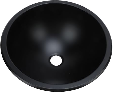 Waschbecken aus Edelstahl 304, 30,5 Cm, Rund, 40 Mm, Abflussöffnung, Pflegeleicht, Großes Fassungsvermögen, Badezimmer-Waschbecken für Boot, Wohnwagen, Wohnmobil