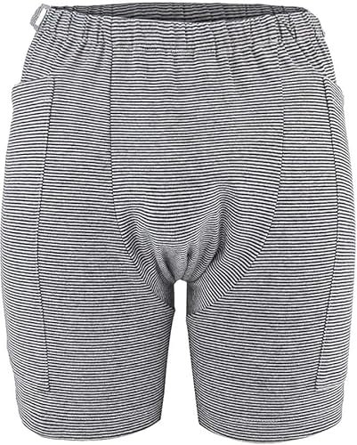 Inkontinenz Pants Männer,Herren Urinsammler, Urinbeutel Hose Pflegeleicht Inkontinenzhose,Atmungsaktive Urinbeutelhose Aus Baumwolle Für Fixierung Patienten Drainage Tasche,Ältere Pflege B,L