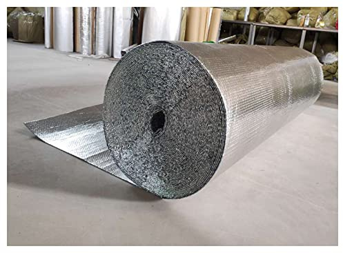 Insulation Foil Radiator, Aluminum Bubble Insulation Roll for Attics, Sheds, Greenhouses Multiple Sizes(1x20m(3.2x65.6ft))