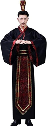 AIHERQG Vêtements traditionnels chinois anciens - Hommes classiques célibataires Hanfu adulte style chinois Tang costume performances robe de remise de diplôme(Style 03,XS)
