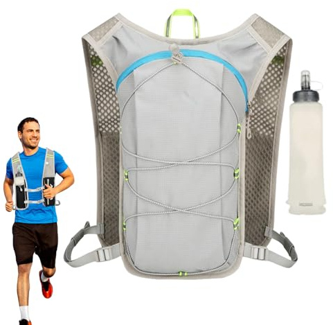 Trinkrucksack, Wasserbeutel, mit Verstellbarer Wassertasche von 500 ml und weicher Flasche zum Joggen, Camping, Skifahren, Fitnessstudio, Jagd, im Freien