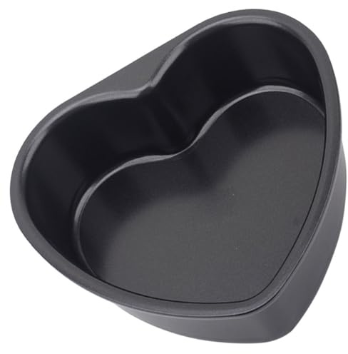 Gadpiparty Teglia per Torta a Forma di Cuore 6-8 Pollici Antiaderente in Metallo Fondo Staccabile per Forno Uso Domestico Stampo per Chiffon Cake Mousse Piccola Tortiera da Forno