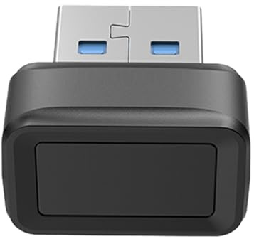 USB Fingerprint Scanner - Portable Biometric Login, Fast Matching Security Device with Accurate Sensor, PC Accessory with Easy Setup, Tech Gadget, Fingerprint Reader for Laptop, Desktop