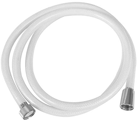 Amig - Flessibile doccia universale Mod.9902 in PVC rinforzato bianco | Lunghezza: 1,75 m | Tubo lungo per docce da incasso o vasche | Leggero e resistente