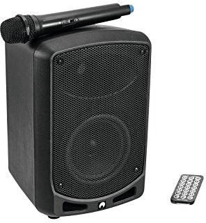 Omnitronic WAMS-65BT Drahtlos-PA-System | Tragbare 6,5-PA mit UHF-Funkempfänger, Audioplayer, Bluetooth und 40 W RMS | Ideal für alle netzunabhängigen und kabelfreien Anwendungen
