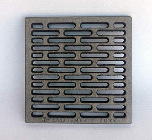 Inferramenta griglia in ghisa 20x20 cm per areazione di stufe camini barbecue utile come base di appoggio legna
