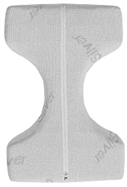 MB HOME ITALY Orthopädisches Kniekissen, Silver, 30x23x12 cm