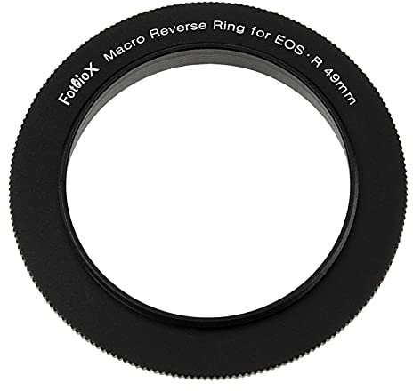 Fotodiox Macro Reverse Ring Compatible with 49mm Filter Thread to Canon RF-Mount Cameras - For Reverse Mounting Lenses
