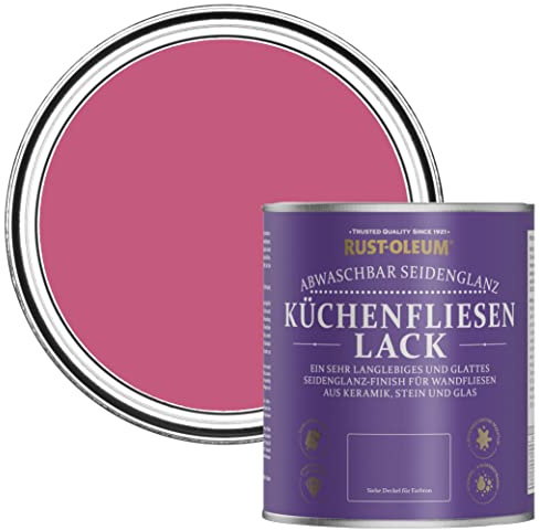 Rust-Oleum abwaschbare Küchenfliesenlack in rosa mit Seidenglanz Finish - Himbeere 750ML