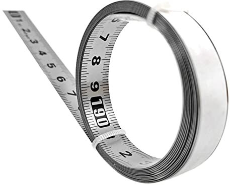 Vklopdsh Nastro adesivo in acciaio inox con righello in metallo, C-100 cm