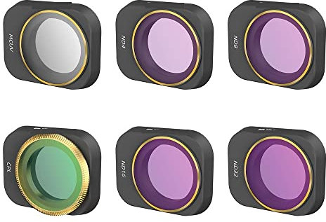 JLANDA for DJI Mini 3 Pro Camera Lens Filter for DJI Drone Filter Set UV CPL ND4/8/16/32 ND-PL Filters Accessories (Color : Mix 6 in 1)