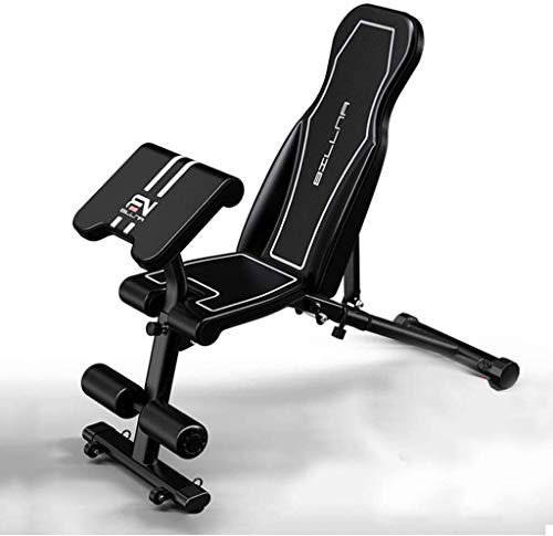 Hantelbank, Hantelbank mit Beintrainer für Gewichtheben und Krafttraining und Squat-Rack-Ständer für professionelle Fitness, Heimgebrauch, Indoor-Übungen