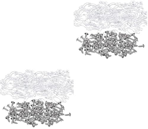 OSALADI 2 Sätze Einfach Zu Installierende Montageclips Für -streifen Befestigungsclip Für Lichtleisten Für 8 Mm Breite -streifen 100 Stück * 2
