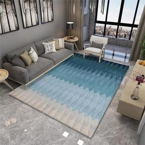 Kunsen tappeto economico Sicurezza e protezione dell'ambiente tappeto cucina moderno blu Tappeto da esterno tappeti cucine100X160CM