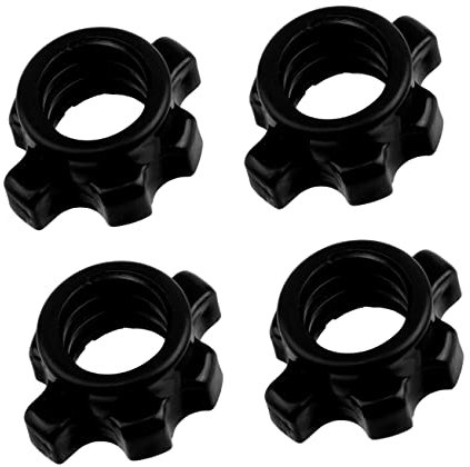 Gogogmee 4pcs Dumbbell Bar Nut Fitness Equipment Accessories Gym Gear Spinlock Collars Spacer Screws