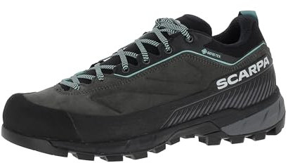Scarpa Rapid XT GTX WMN wasserdichte Zustiegsschuhe Damen mit Wildleder Obermaterial und griffiger Vibramsohle | Wanderschuhe | Trekkingschuhe Shark EU 40