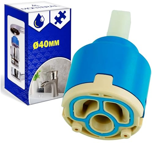 Keramik Wasserhahn Kartusche Ø 40 mm für Armaturen in Küche Bad und Dusche | Garantie 10 Jahre - MONTERAL