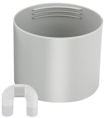 Avgasrör luftkonditionering plast AC slanganslutning AC slangadapter läckage lätt att installera med universell gänga 5,1 tum diameter