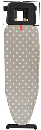 JATA HOGAR HPLA8241 - Tabla de Planchar. Tabla de Planchar Plegable. Altura Regulable. Gran Superficie: 125 x 41 cm. Gran Estabilidad. Funda 100% Algodón. Ligera. para planchas y centros de Planchado