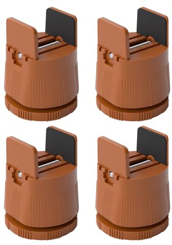MiOYOOW Rialzi per Mobili, 4 Pezzi Alti 6 o 8 cm Morsetto Piedini Alzata per Letto Regolabile, Gambe Alzate per Mobili Antiscivolo per Divano, Scrivania, Tavolo, Sedia