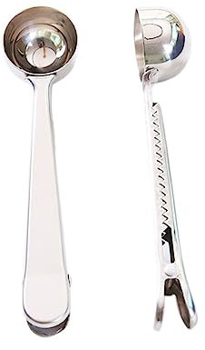 MAGICLULU 2piezas Cuchara Para Café Medidora Práctica Inoxidable Doble Uso Unidades