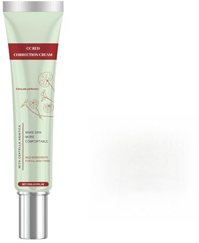 Fond de Teint | Crème CC Visage Léger - 15ml Correcteur CC Résistant à l'Eau Texture Fluide pour Peau Sensible Usage Quotidien