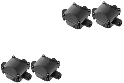Alipis 4pcs Diy Accessory Outdoor Junction Box Cover Weatherproof Electrical Box Shockproof for Outdoor Lighting Street Lamps