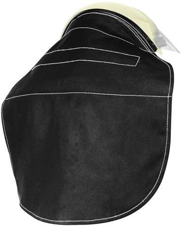 Welding Helmet Neck Cover Black Fabric for Workshop Use