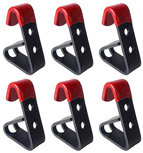 ISTOVO 6 Piezas de Metal Colgante para NeumáTico Rueda Llanta Buje Gancho de Carreras Montado en la Pared Estante Soporte de ExhibicióN de la Tienda Soporte de Metal