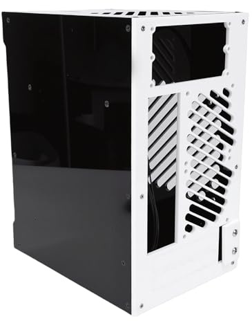 Generic Kompakt Stationär PC-fodral med Fläktar och Ihålig Kyldesign för SFX-nätaggregat, för PC-entusiaster, 11,5 X 8,7 X 6,5 Tum