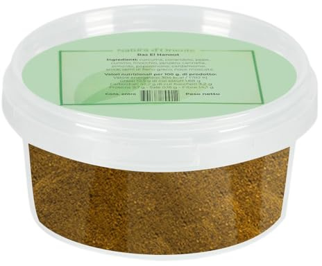 NATURA D'ORIENTE - Ras El Hanout 150g | Spice del Marocco | Tagina | Confezionato in un barattolo ermetico salva aromi