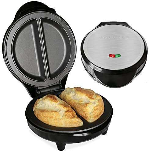 Andrew James Omelette Maker, Electric Omelette Maker Non-stick, Omelette Pan Dual Compartment, Omelettes and Eggs, Deep Non-Stick Omelette Pan, Cool Touch, Cord Storage, Power Ready Lights