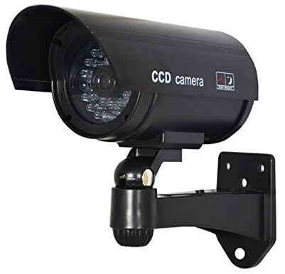 Etopars Black Fake Dummy Security CCTV Camera Waterproof IR LED Outdoor Indoor Surveillance