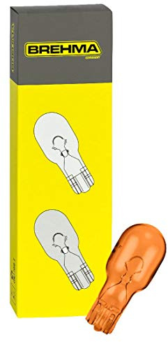 10x BREHMA WY16W 12V 16W W2.1x9.5d orange gelbe W16W Glassockellampe
