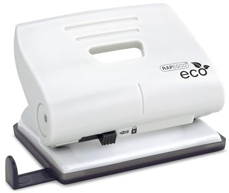 Rapesco 1522 ECO 2-Fach Locher, 22 Blatt Kapazität, Weiß