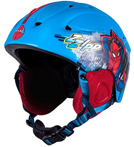 SEVEN POLSKA 9053 Marvel Ski Helmet Spiderman, blau